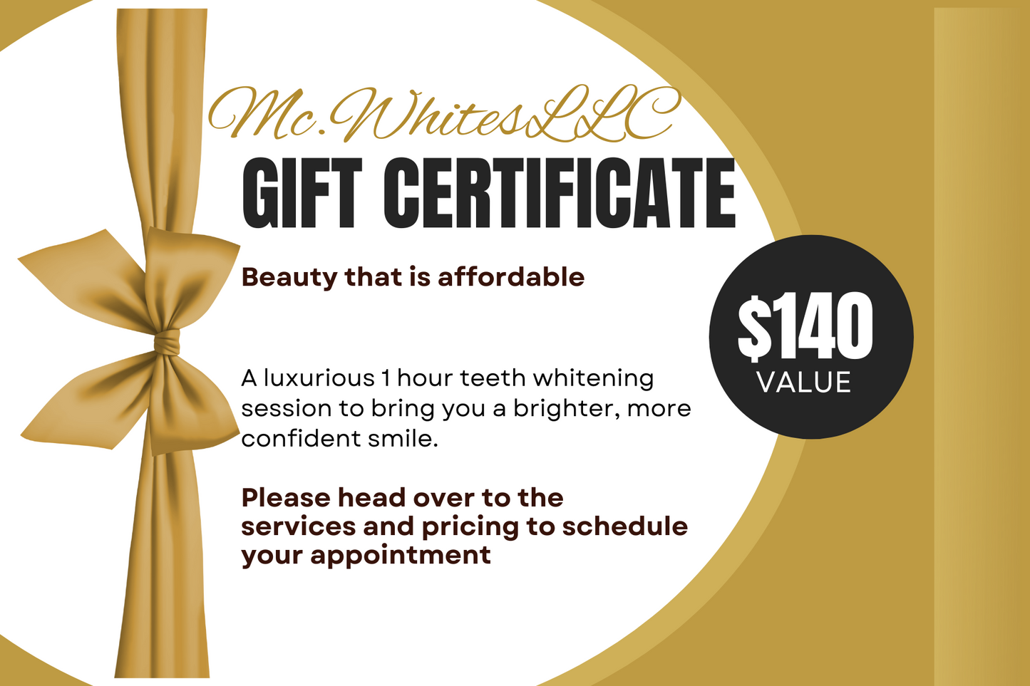 Professional Teeth whitening promotion for new clients
